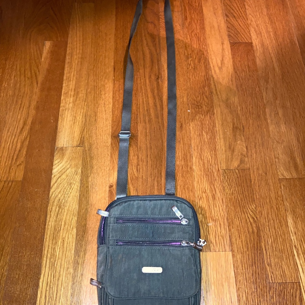 Baggalini Gray Women’s Crossbody Bag with Silver Hardware